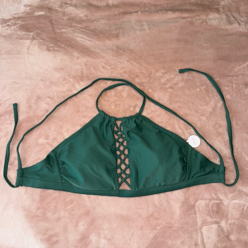 Xhilaration Forest Green Bikini Top